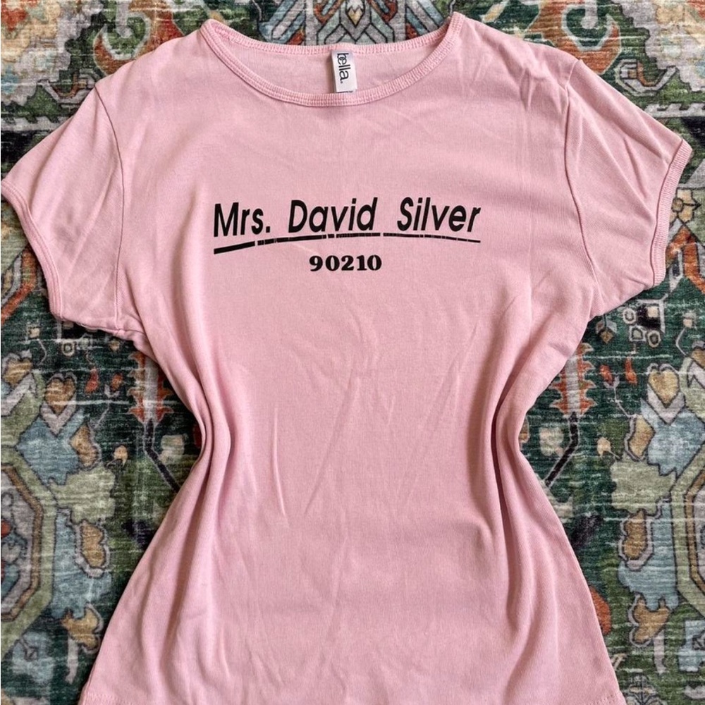 Abella Pink Fitted Short Sleeve Tee
